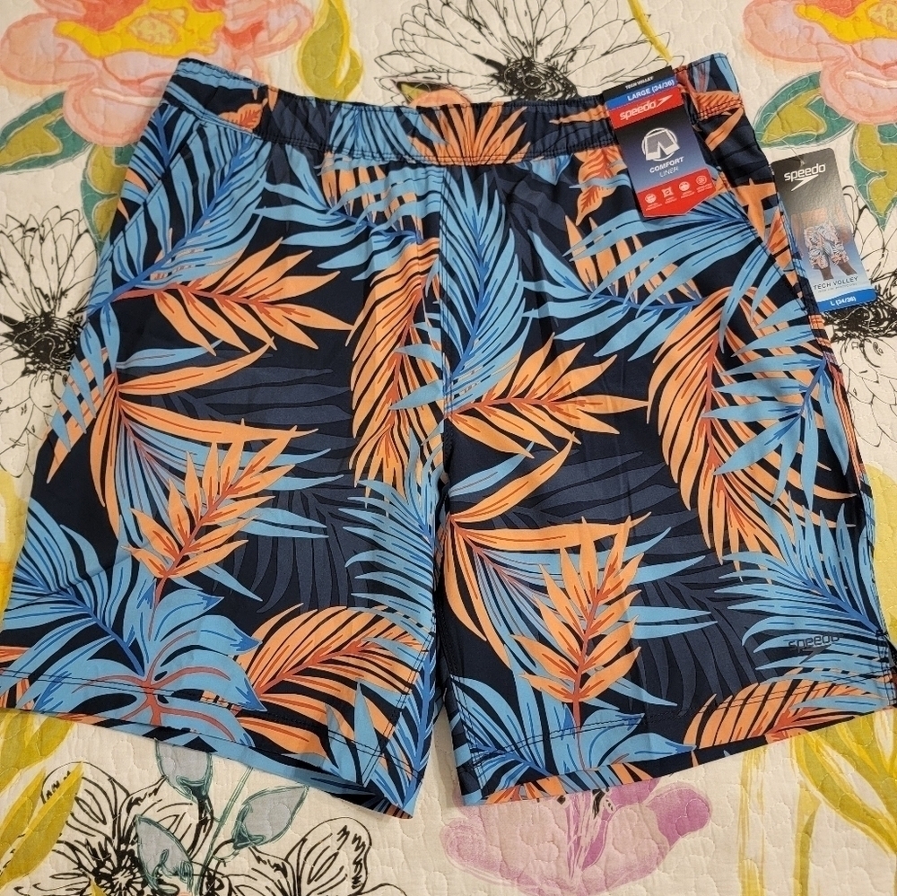 NWT Speedo Men's Swim Shorts